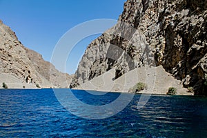 Fann lake mountain landscape in Tajikistan