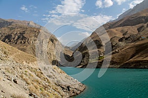 Fann lakes mountain landscape in Tajikistan