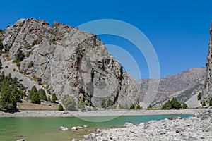 Fann mountain landscape in Tajikistan