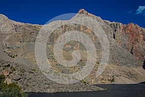 Fann mountains dry landscape