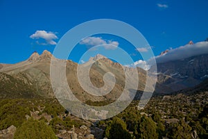 Fann mountains. Dry mountains landscape