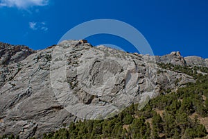 Fann mountains. Dry mountains landscape