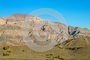 Fann mountains. Dry mountains landscape