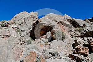 Fann mountains dry rocks