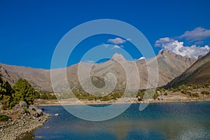 Fann mountains lake landscape