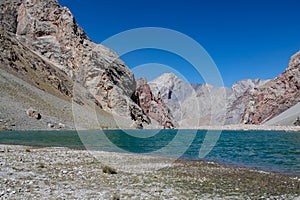 Fann mountains lake in Tajikistan