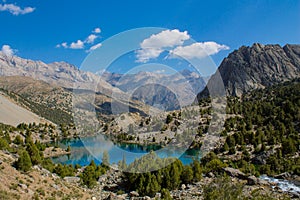 Fann mountains lake in Tajikistan