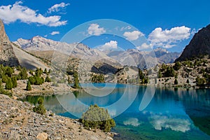 Fann mountains lake in Tajikistan