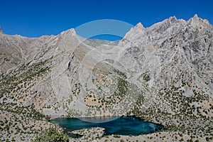 Fann mountains lake in Tajikistan