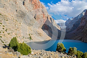 Fann mountains lake in Tajikistan