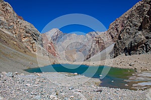 Fann mountains lake in Tajikistan