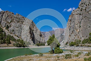 Fann mountains in Tajikistan, Fann lakes Allo and Iskanderkul