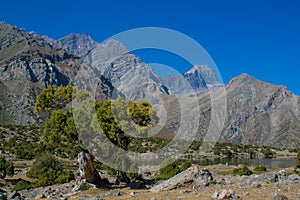 Fann mountains in Tajikistan, Fann lakes Allo and Iskanderkul