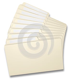 Fanned File Folders