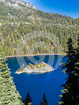 Fannette Island in Emerald Bay, Lake Tahoe California