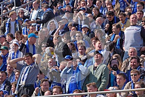 Fans of a soccer team Zenith