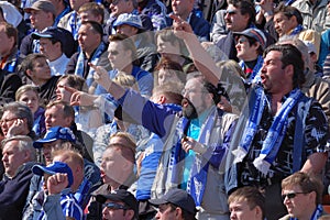 Fans of a soccer team Zenith