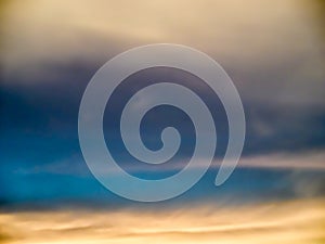 Fantastic abstract blue color of twilight white cloud and sky