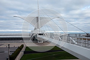 Fantastic architecture Milwaukee Art museum, Wisconsin, USA