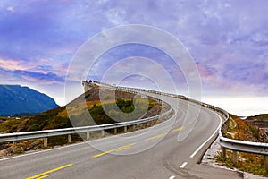 Fantastic bridge on the Atlantic road in Norway