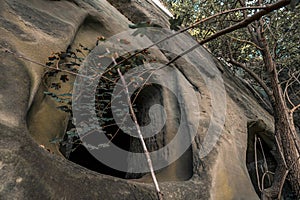 Mysterious caves, vaults and rock cellars near Uberlingen on Lake Constance photo