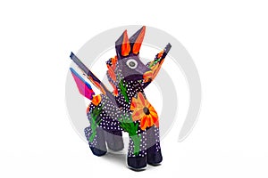 Fantastic creature carved in wood known as Alebrije, from Mexico