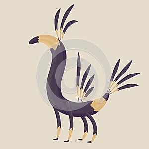 Fantastic creature. Vector illustration.