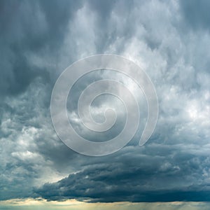 Fantastic dark thunderclouds