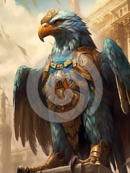 Fantastic eagle, ancient Eypt Generative AI