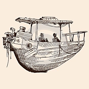 Fantastic flying ship