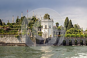 The fantastic gardens of Isola Bella - a view from Lake Maggiore, northern Italy.