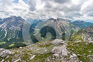 Fantastic hike in the Lechquellen Mountains in Vorarlberg Austria