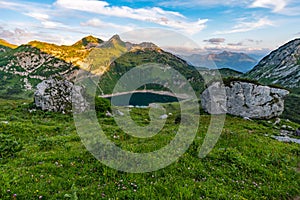 Fantastic hike in the Lechquellen Mountains in Vorarlberg Austria