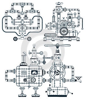 Fantastic industrial monochrome device set