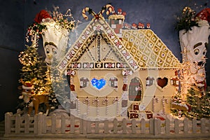 Fantastic little house of Santa Claus