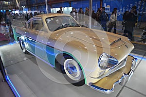fantastic and old sport car copue manufactured during the peronist government called -justicialista- in year 1945 president