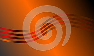 Fantastic orange blurand with stripe abstract background, light effect.