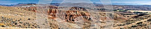 Fantastic Panorama of Wyoming Badlands near Dubois