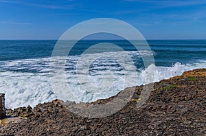 Fantastic rocky coast in Ericeira photo