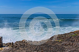 Fantastic rocky coast in Ericeira photo