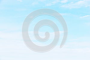 Fantastic soft white clouds against blue sky