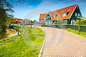 Fantastic touristic fishing village near Amsterdam, Marken, Netherlands, Europe