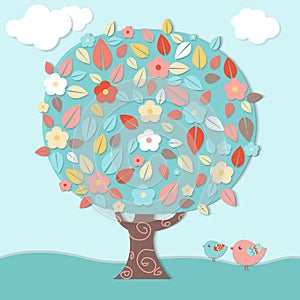 Fantastic Tree And Birds