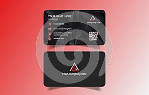 Fantastic unique creative corporate trendy business card design template landscape vector file