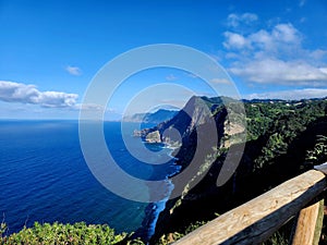 Fantastic view of the coast of Madeira Island
