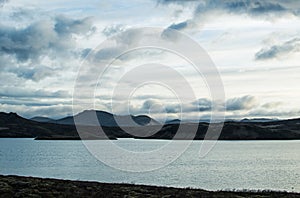 Fantastic view of Iceland in spring.