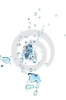 Fantasy Abstract water splash and bubble liquid