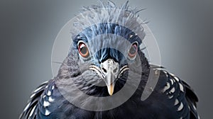 Fantasy African Pigeon Portrait In John Wilhelm Style