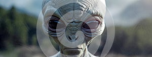 fantasy alien portrait, face detail, banner