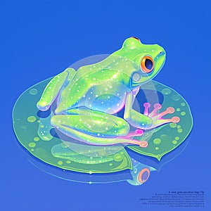 Fantasy Amphibian: Glistening Green Frog